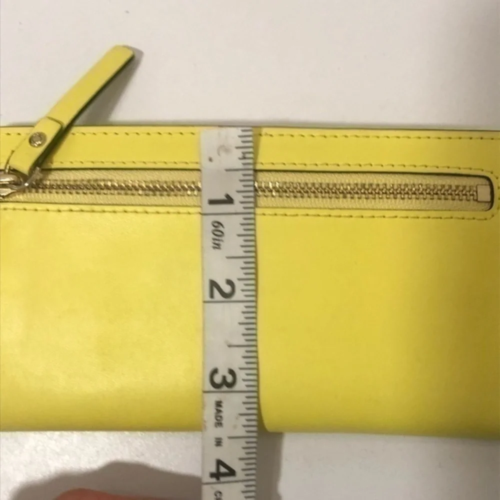 Kate spade yellow slim wallet